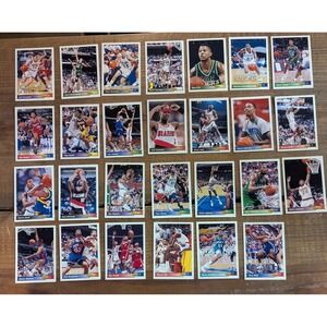 27 NBA Cards Upper Deck 1992-1993  (See Pictures & Description‎ For Specifics)